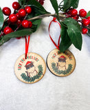 Round Wooden Ornaments