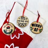 Round Wooden Ornaments