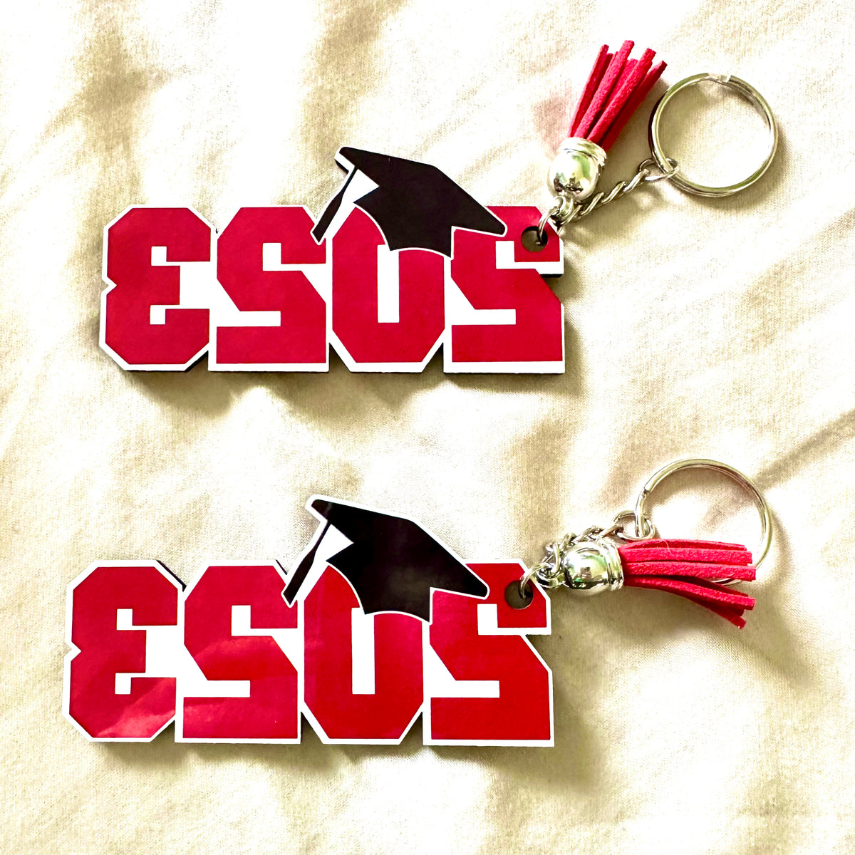 ColorSub Sublimation Keychain Blanks | Sublimate Key Chain | 2023 Graduation Keychain | Grad Diploma Keychain Grad Cap Keychain | in 2 Styles