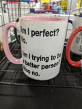 Am I Perfect? Mug