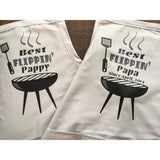 King of the Grill Barbecue Apron or Grill Master BBQ Apron with 3 pockets, Gift for Dad, Gifts for Him, Backyard BBQ fun, Outdoor Party