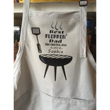 King of the Grill Barbecue Apron or Grill Master BBQ Apron with 3 pockets, Gift for Dad, Gifts for Him, Backyard BBQ fun, Outdoor Party