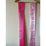 Custom Satin Sash