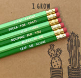Plants & Puns Pencil Set