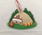 Camping Family Ornaments - Available in 3, 4, 5, or 6 heads