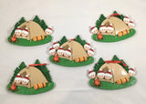 Camping Family Ornaments - Available in 3, 4, 5, or 6 heads