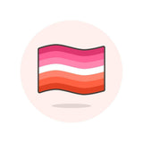 LGBTQ+ Flag Stickers | Asexual | Bisexual | Lesbian | Transgender | Rainbow | Waving Flag