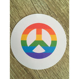 LGBTQ+ Sticker Peace Symbol | Asexual | Bisexual | Lesbian | Transgender | Rainbow
